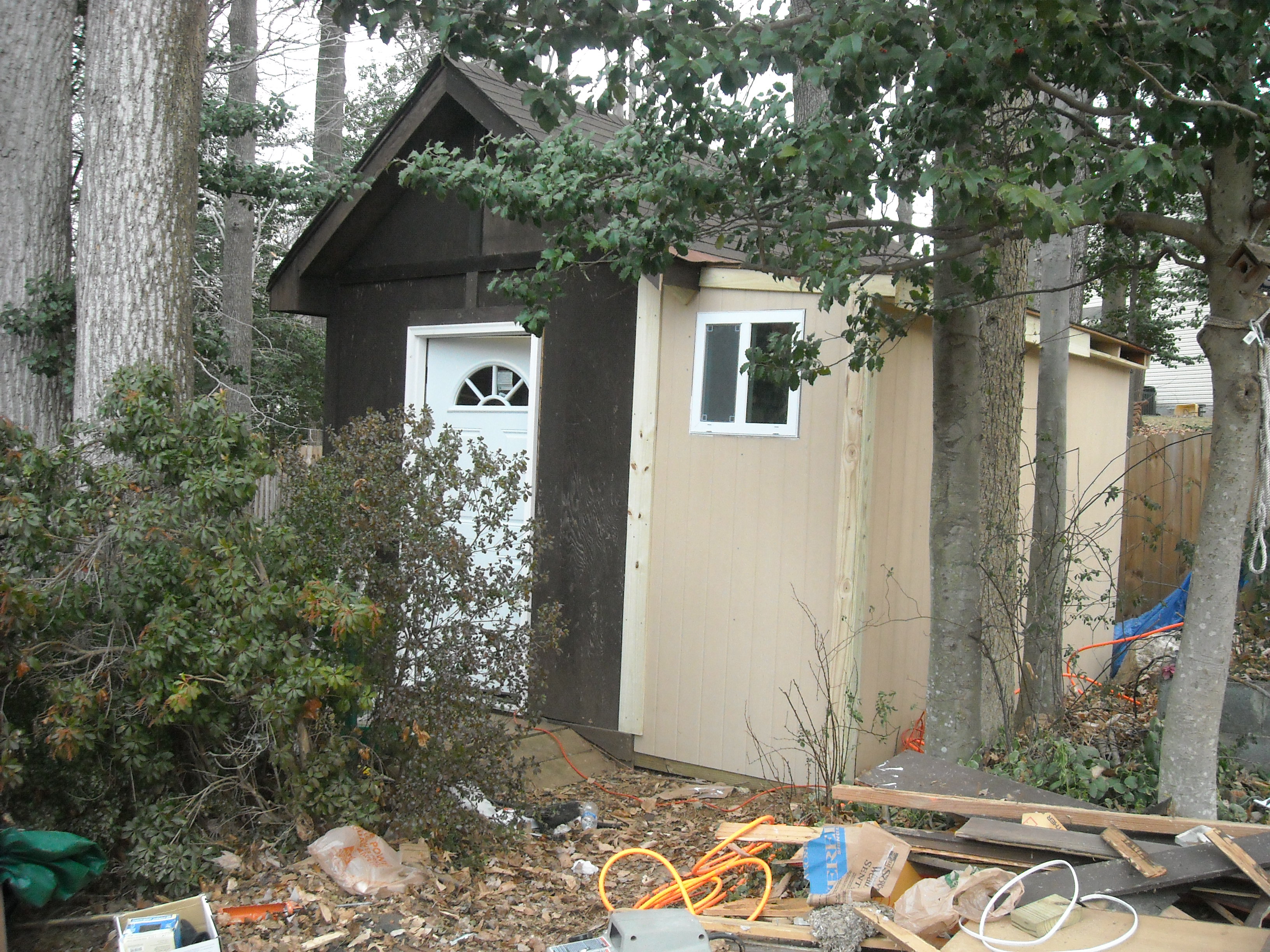 shed addition finished