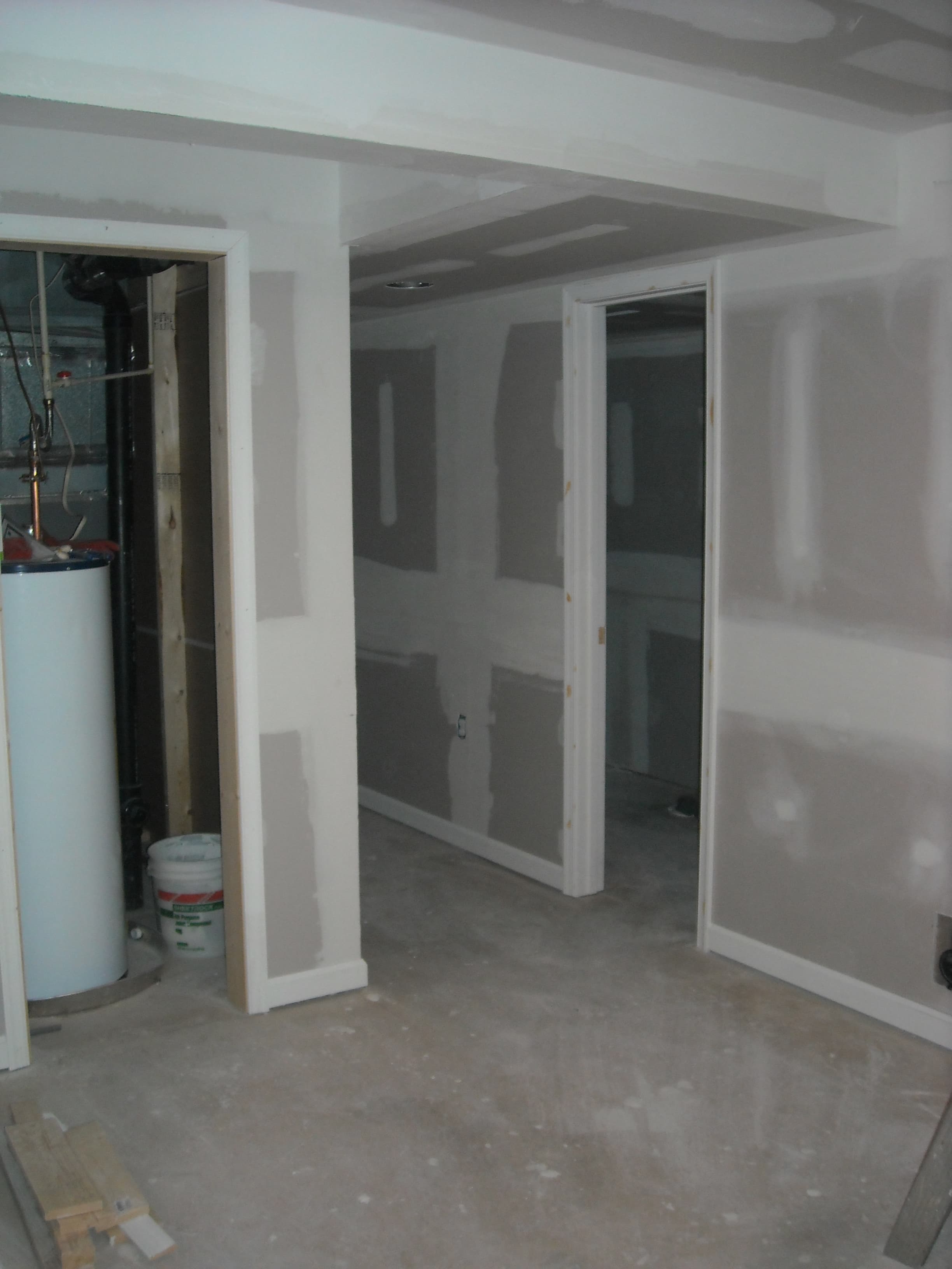 Basement with standing shower additional before image 2